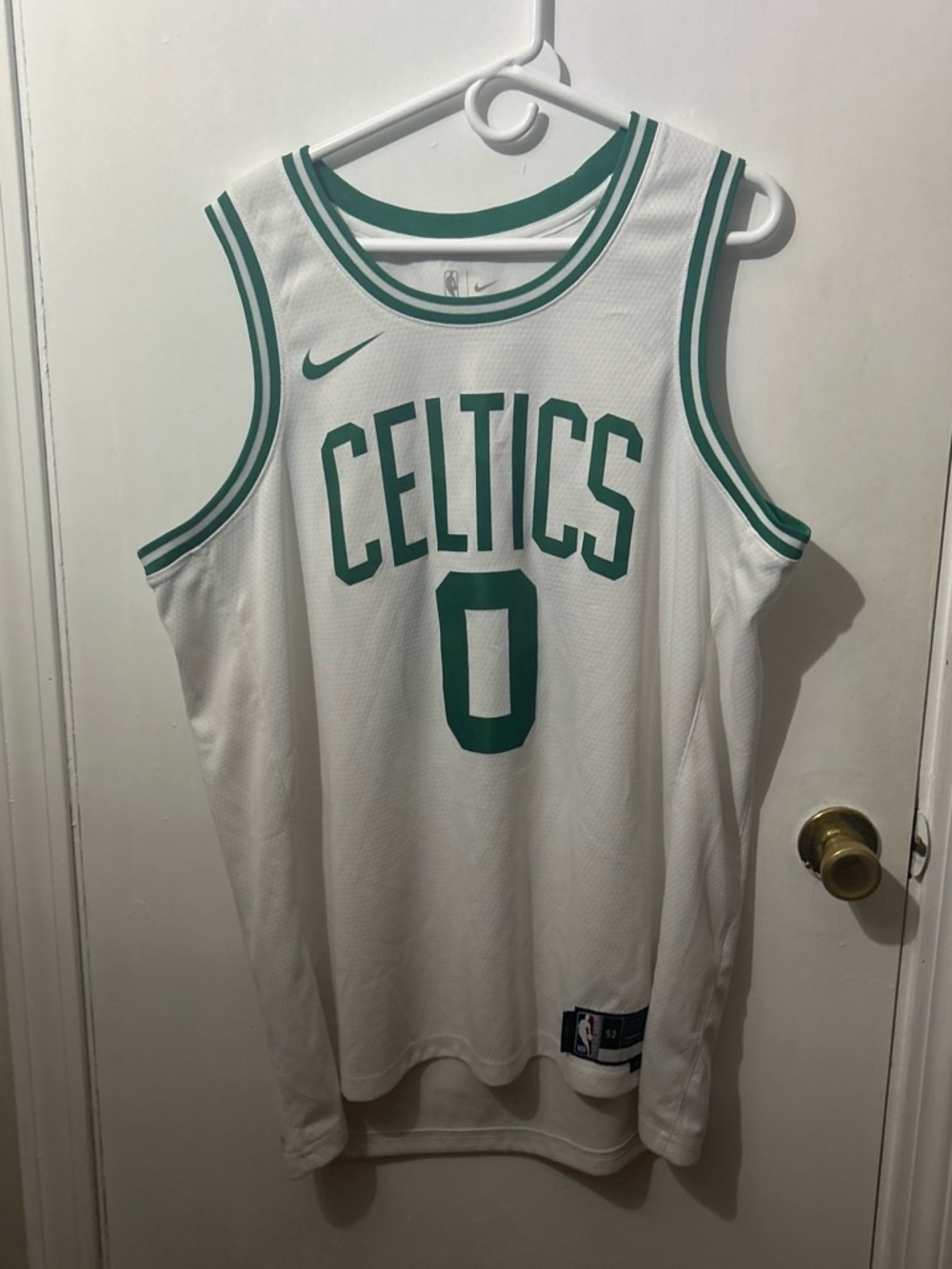 Nike White Celtics Green Basketball Jersey - Classic Team Fit